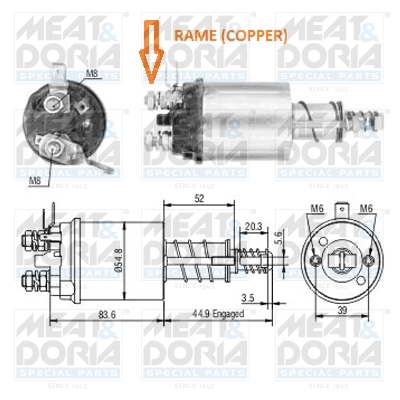 Starter magneetschakelaar Meat Doria 46318