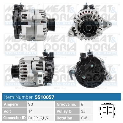 Alternator/Dynamo Meat Doria 5510057