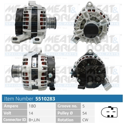 Alternator/Dynamo Meat Doria 5510283