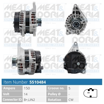 Alternator/Dynamo Meat Doria 5510484