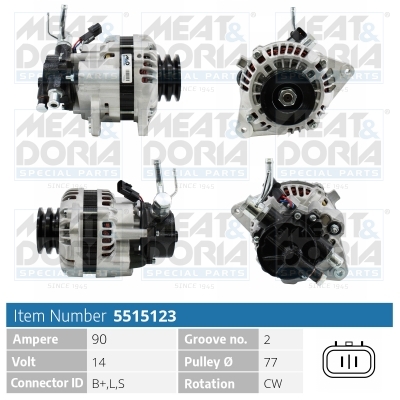 Alternator/Dynamo Meat Doria 5515123