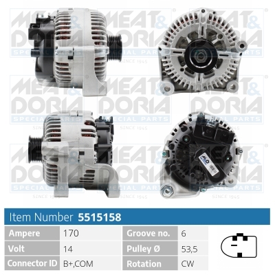 Alternator/Dynamo Meat Doria 5515158