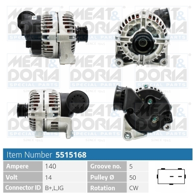 Alternator/Dynamo Meat Doria 5515168