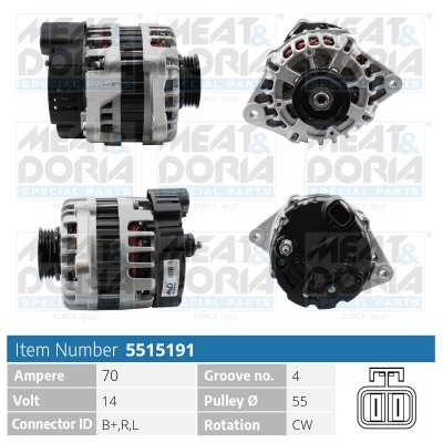 Alternator/Dynamo Meat Doria 5515191