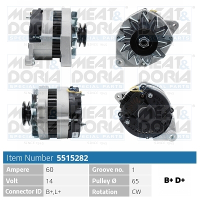 Alternator/Dynamo Meat Doria 5515282