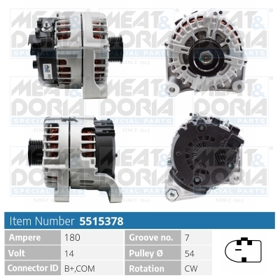 Alternator/Dynamo Meat Doria 5515378