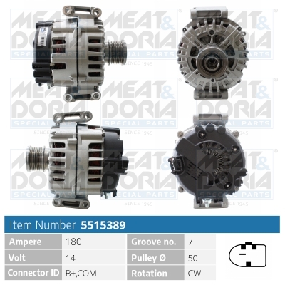 Alternator/Dynamo Meat Doria 5515389