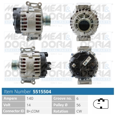 Alternator/Dynamo Meat Doria 5515504