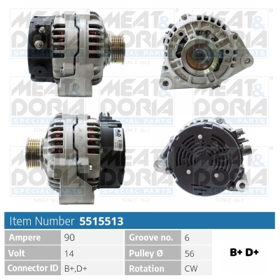 Alternator/Dynamo Meat Doria 5515513