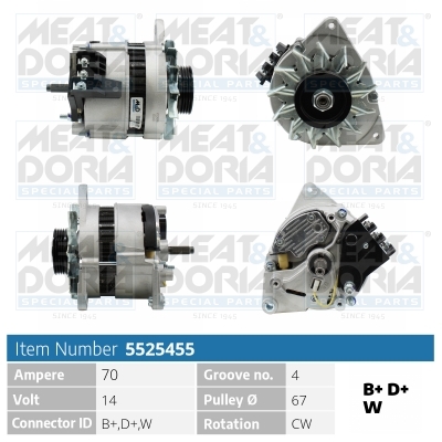 Alternator/Dynamo Meat Doria 5525455