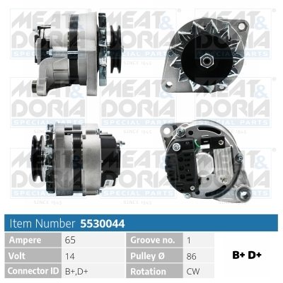 Alternator/Dynamo Meat Doria 5530044