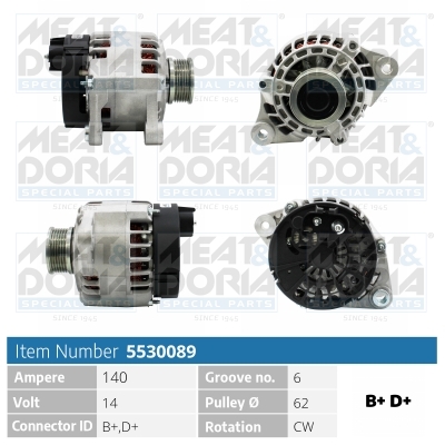 Alternator/Dynamo Meat Doria 5530089