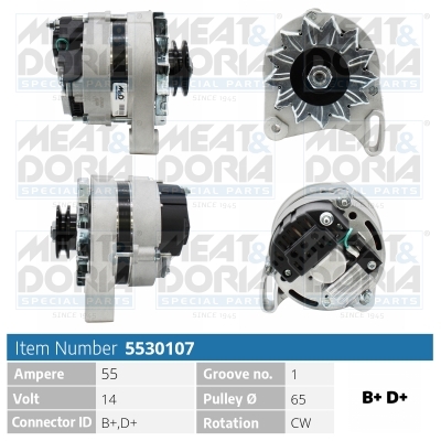 Alternator/Dynamo Meat Doria 5530107