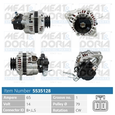 Alternator/Dynamo Meat Doria 5535128