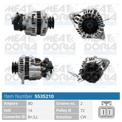 Alternator/Dynamo Meat Doria 5535210