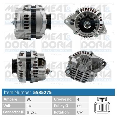 Alternator/Dynamo Meat Doria 5535275