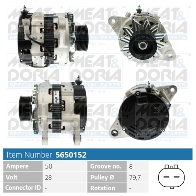 Alternator/Dynamo Meat Doria 5650152