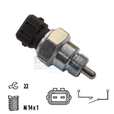 Achteruitrijlichtschakelaar Meat Doria 36039