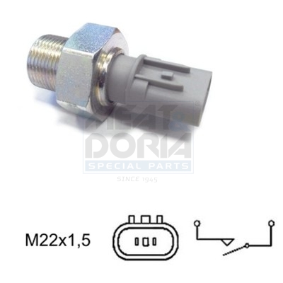 Achteruitrijlichtschakelaar Meat Doria 36072