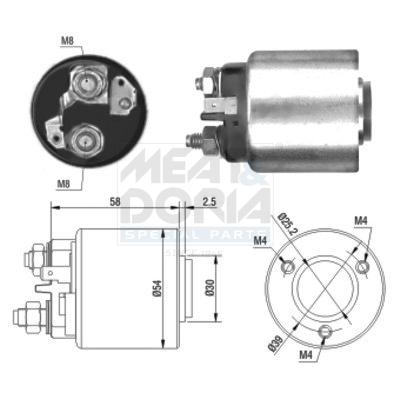 Starter magneetschakelaar Meat Doria 46011
