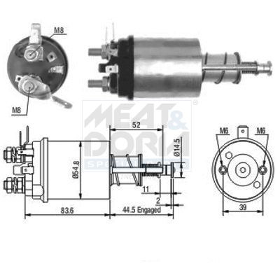 Starter magneetschakelaar Meat Doria 46021
