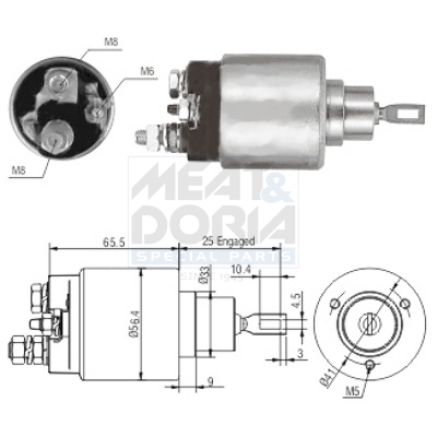 Starter magneetschakelaar Meat Doria 46117