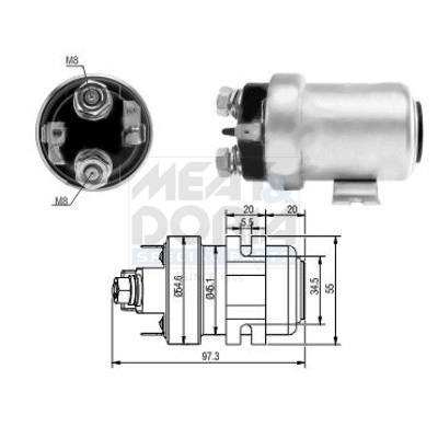 Starter magneetschakelaar Meat Doria 46183