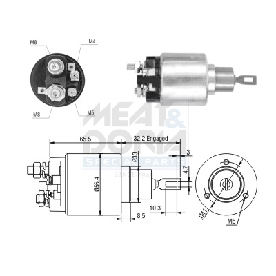 Starter magneetschakelaar Meat Doria 46258