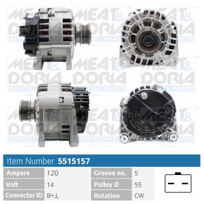 Alternator/Dynamo Meat Doria 5515157