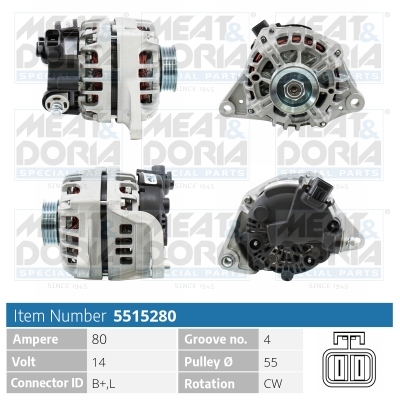 Alternator/Dynamo Meat Doria 5515280