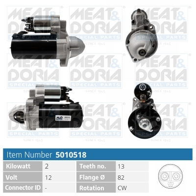 Startmotor / Starter Meat Doria 5010518