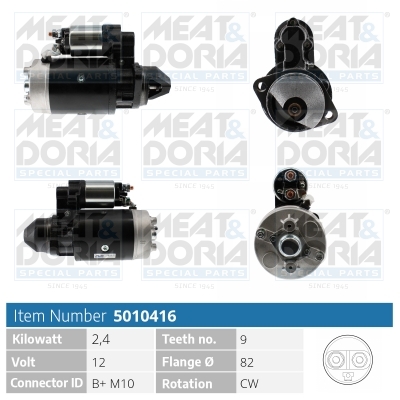 Startmotor / Starter Meat Doria 5010416