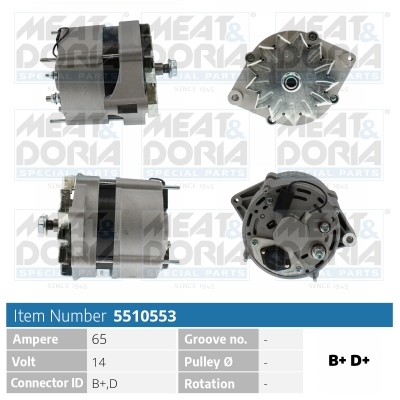 Dynamo / Alternator Meat Doria 5510553
