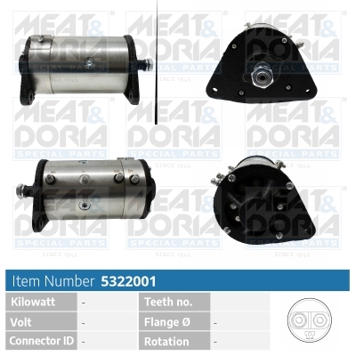 Starter-Generator Meat Doria 5322001