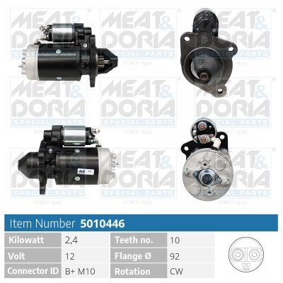 Startmotor / Starter Meat Doria 5010446
