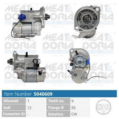 Startmotor / Starter Meat Doria 5040609