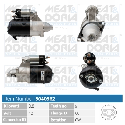 Startmotor / Starter Meat Doria 5040562