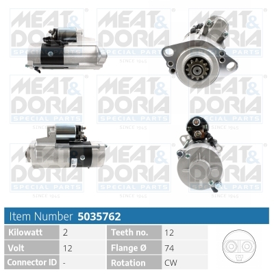 Startmotor / Starter Meat Doria 5035762