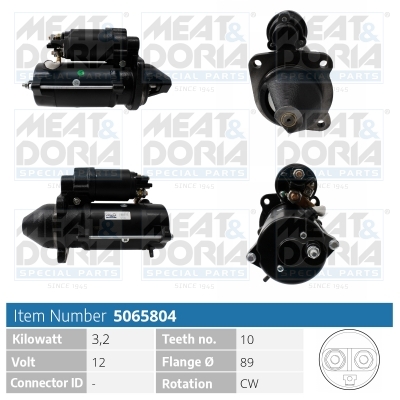 Startmotor / Starter Meat Doria 5065804