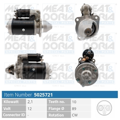 Startmotor / Starter Meat Doria 5025721