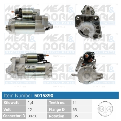 Startmotor / Starter Meat Doria 5015890