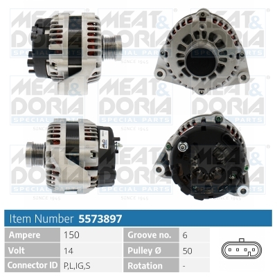 Dynamo / Alternator Meat Doria 5573897