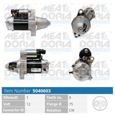 Startmotor / Starter Meat Doria 5040603