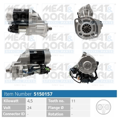 Startmotor / Starter Meat Doria 5150157
