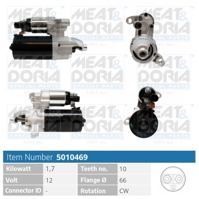 Startmotor / Starter Meat Doria 5010469