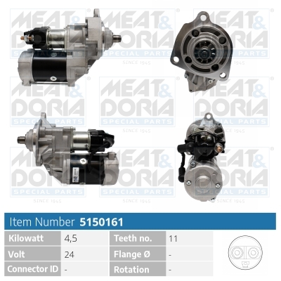 Startmotor / Starter Meat Doria 5150161
