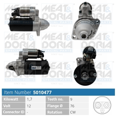 Startmotor / Starter Meat Doria 5010477