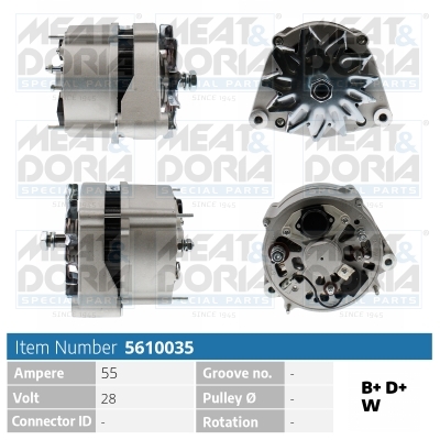 Dynamo / Alternator Meat Doria 5610035