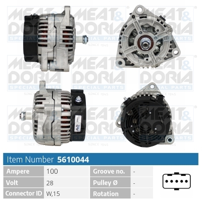 Dynamo / Alternator Meat Doria 5610044