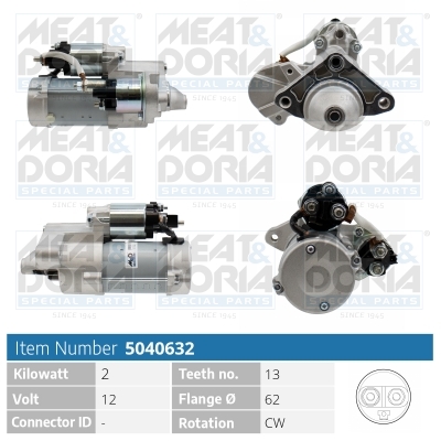 Startmotor / Starter Meat Doria 5040632